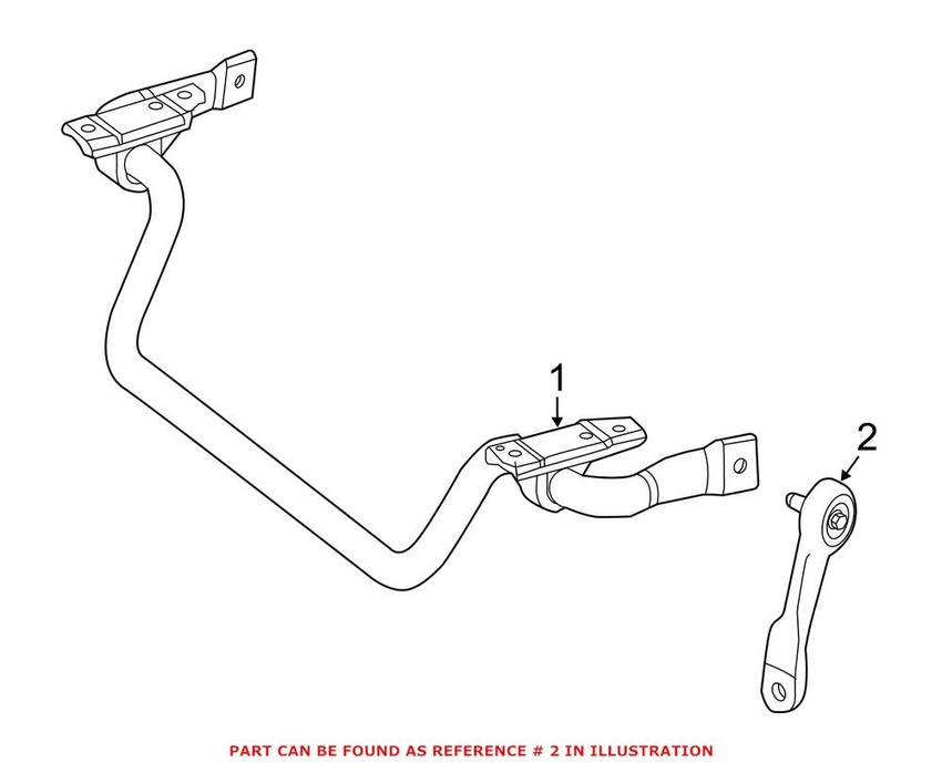 Mercedes Suspension Stabilizer Bar Link - Front Passenger Right 2053230817